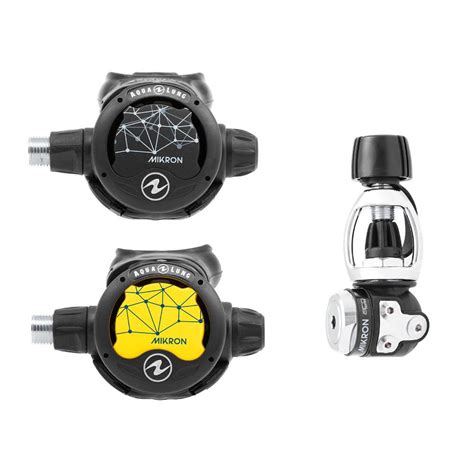 Aqualung Mikron Acd Int Octopus Mikron Regulator Set Black Diveinn