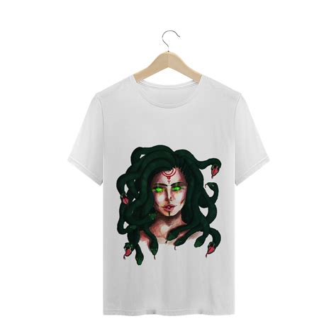 T Shirt Quality Camiseta Medusa Efeito Desenhado R Em Dzn Store