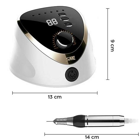 Fresa Unghie A Pedale SML 020139 Trapano Unghie Fresa 35000 Giri Con