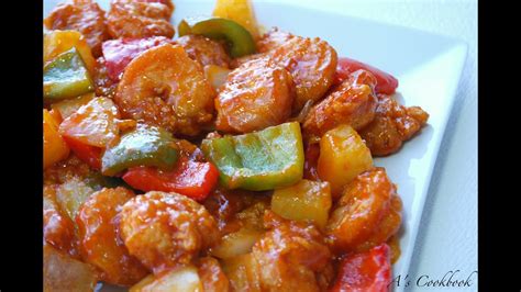 Sweet And Sour Shrimp Recipe Youtube