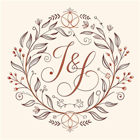 Colecci N De Monogramas Delicados Para Logotipos De Bodas Vector Premium