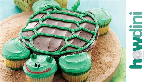 Birthday Cake Ideas How To Make A Fun Turtle Cupcake Cake Youtube