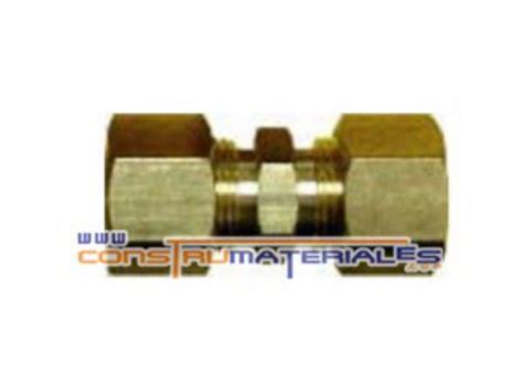 Union De Compresion Bronce Solo En Construmateriales