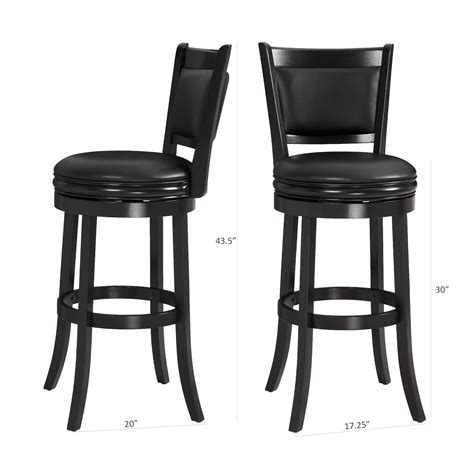 Snapklik Swivel Pub Height Barstool Inch Seat Height Black Set