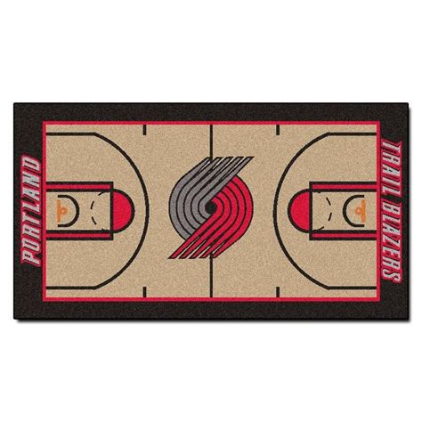 Fanmats Portland Trail Blazers 2 Ft X 4 Ft Nba Court Runner Rug Team