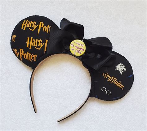 Harry Potter Mouse Ears Gryffindor Ears Disney Gift for Her - Etsy