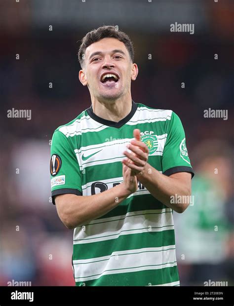 Pedro Goncalves Of Sporting CP Celebrates The Victory Arsenal V