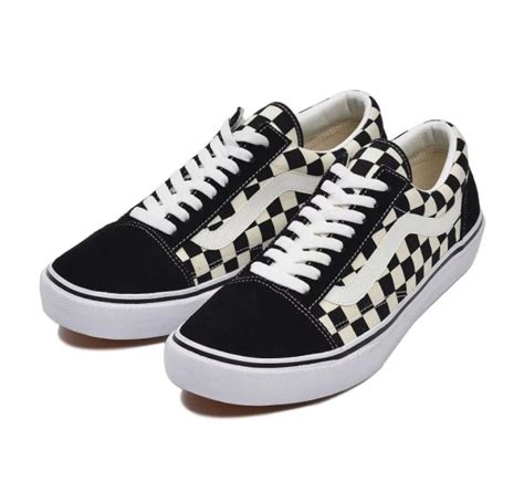 Vans Japan Market V36 38 Old Skool Black White Checkerboard Fesyen