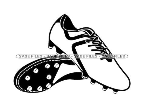 Soccer Cleat Svg, Clipart, Soccer Boots Svg Cut Files For Silhouette, Soccer Shoe SVG Files For ...