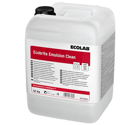 Ecolab Ecobrite Emulsion Clean 12 Kg Tøyvask Vaskepulver Nowas As