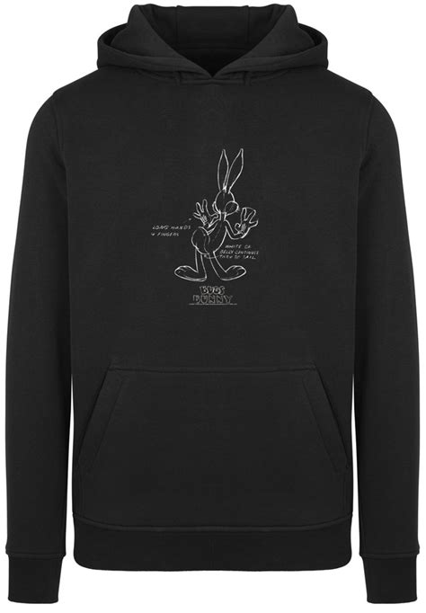 F4nt4stic Kapuzenpullover Herren Looney Tunes Bugs Bunny White Belly With Heavy Hoody 1 Tlg