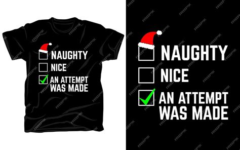 Premium Vector Naughty Nice Funny Christmas Shirts Naughty Christmas Shirt Christmas Morning