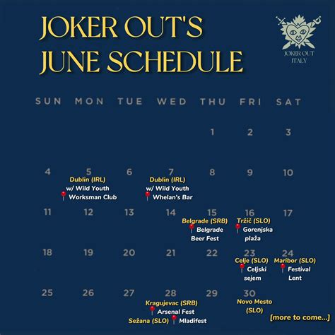 Joker Out Italia On Twitter Il Tour Estivo Sta Per Cominciare