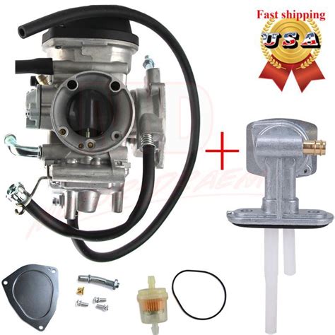 Carburetor For Suzuki LTZ400 LTZ 400 QUAD ATV WITH FUEL VALVE PETCOCK