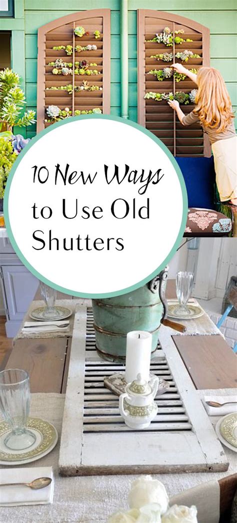 20 Craft Ideas For Old Shutters The Urban Decor