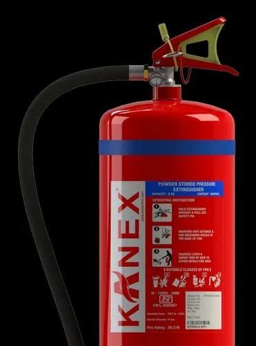 A B C Dry Powder Type Kanex Abc Fire Extinguisher 6 Kg Map 50 Rs 1765 Number Id 22521761091