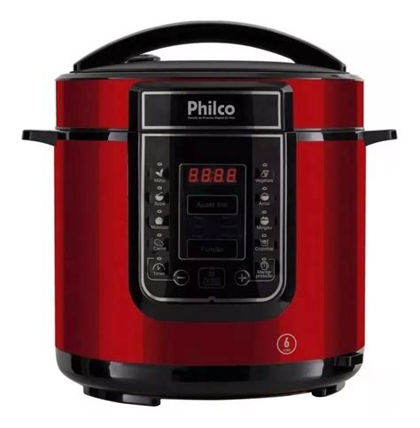 Panela elétrica a pressão Philco PPP01 vermelha inox 110V 6l Mercado