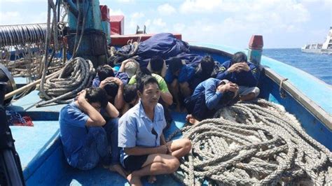 Kapal Ikan Berbendera Vietnam Tertangkap Curi Ikan Di Natuna Kini