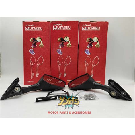 Mutarru R25 Side Mirror Short Medium Long Stem For Nmax Carbon Shopee