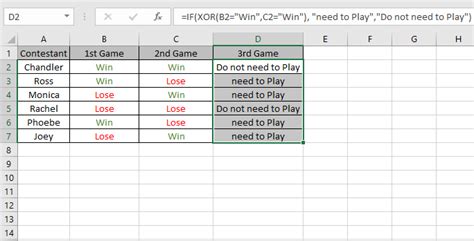 How To Use The Xor Function In Excel