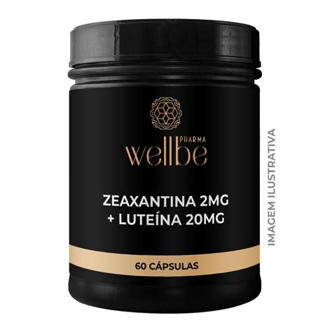 Zeaxantina 2mg Luteína 20mg 60 Cápsulas Wellbe Pharma