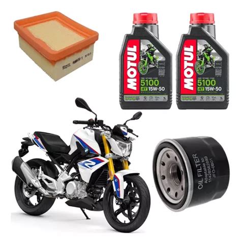 Motul 15w50 Kit Troca Óleo E Ar Bmw G 310 Gs G 310 R Jfo0b01