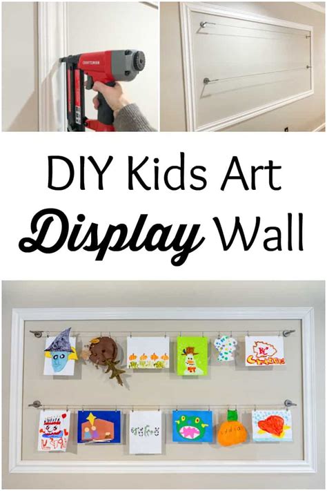 DIY Kids Art Display Wall