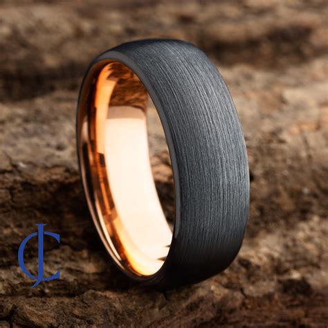 Gunmetal Wedding Band Mens Wedding Bands Rose Gold Male Wedding Band Wedding Bands For Men