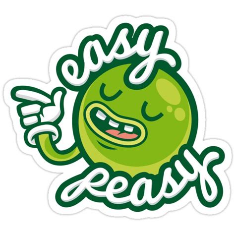 Easy Peasy Stickers By Cronobreaker Redbubble