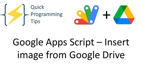 Google Apps Script Insert Image From Google Drive YouTube