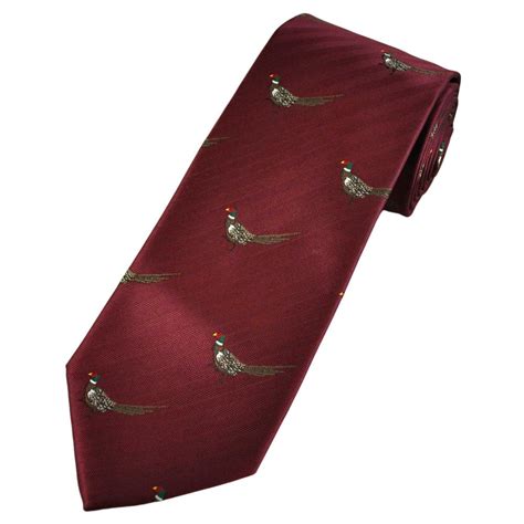 Pheasant Wine Red Men S Novelty Tie From Ties Planet Uk