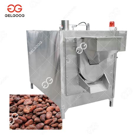 Gelgoog Single Drum Nut Roasting Machine Cocoa Bean Roaster Machine