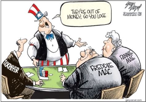 Funny Cartoon On Fannie Mae Nyse Fnm And Freddie Mac Nyse Fre