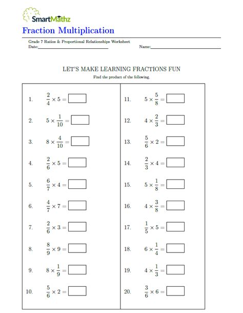 Fraction Multiplication - SmartMathz