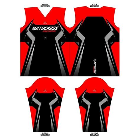 Print Ready Sublimation Motocross Long Sleeve Jersey Design En 2024 Motocross