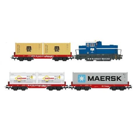 Märklin H0 Diesellok DHG 700 Sound mfx mit 3 Containerwagen aus Start