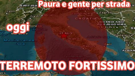 Un Secondo Fa Un Forte Terremoto Ha Colpito Litalia Oggi Venerd