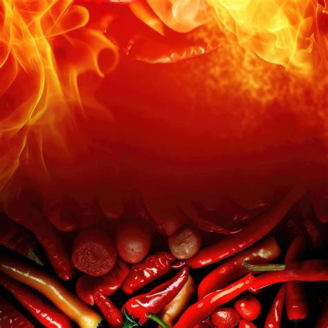 Premium AI Image Hot And Spicy Background With Copy Space