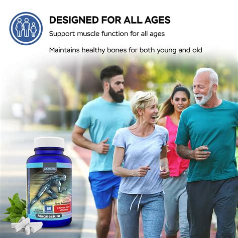 High Absorption Magnesium For Leg Cramps And Sore Muscles Muscle Relaxer With Vitamin B6 D And