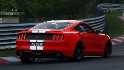 Assetto Corsa Ford Mustang Nurburgring Nordschleife Hot Lap