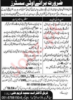 Positions Vacant At Fauji Foundation Hospital Rawalpindi Job