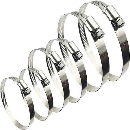 Amazon Eesteck Adjustable Stainless Steel Duct Clamps Hose