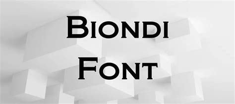 Biondi Font Free Download