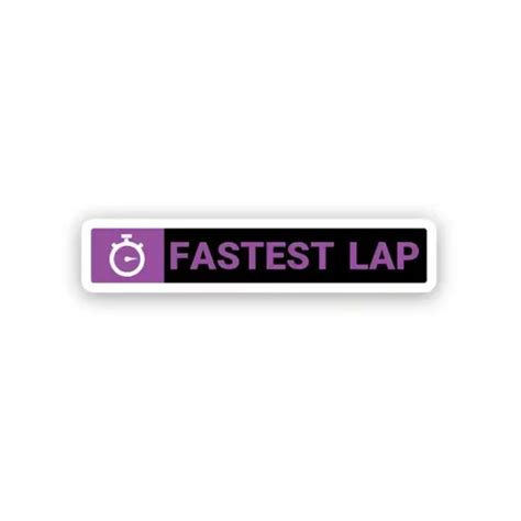 Fastest Lap Sticker Dot Badges