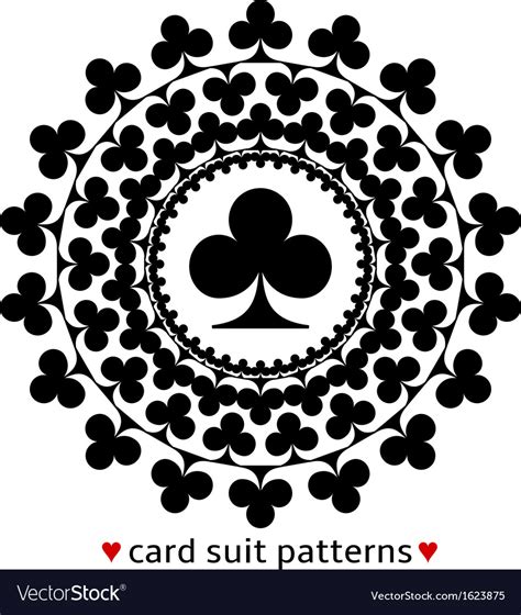 Club card suit pattern Royalty Free Vector Image