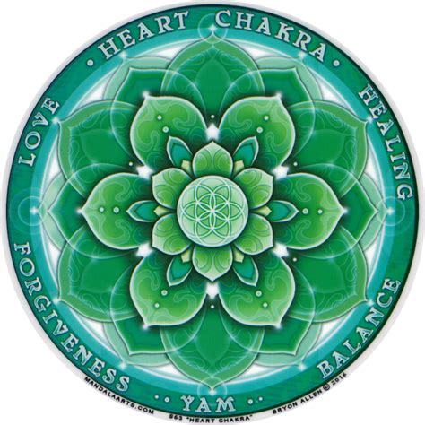 Heart Chakra Window Sticker Decal Peace Resource Project