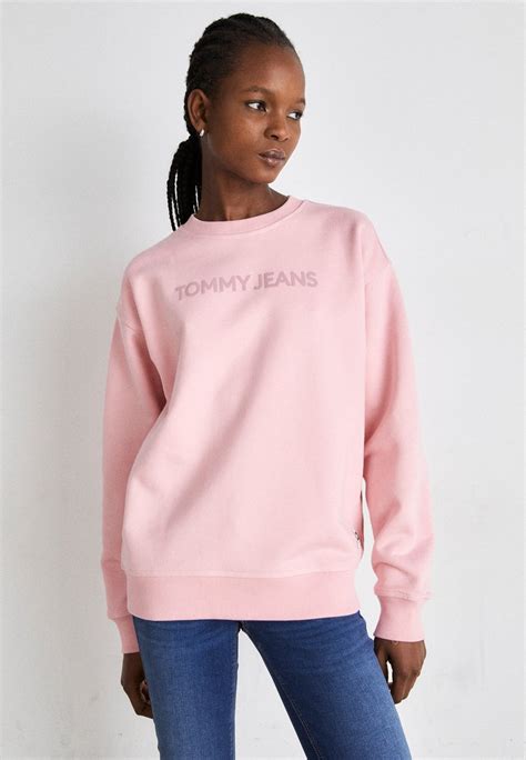 Tommy Jeans Bold Classic Crew Sweatshirt Ballet Pink Rose Zalando Fr