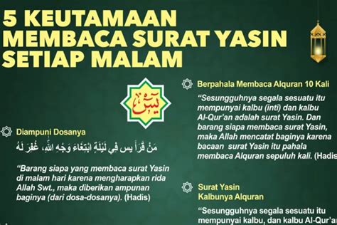 Bacaan Surat Yasin Lengkap Manfaat Dan Keutamaannya Untuk Dunia Dan