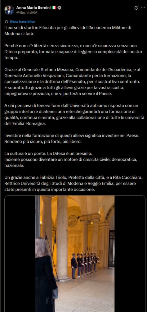 Bernini: corso di studi in Filosofia per gli allievi dell’Accademia
