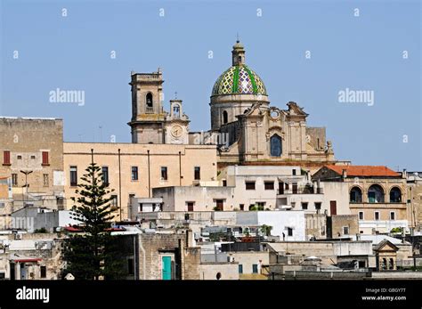 Cathedral City View Oria Brindisi Province Puglia Italy Stock